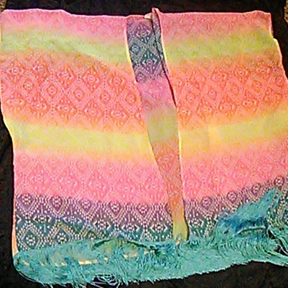 Vibrant Multi Colored Shaw